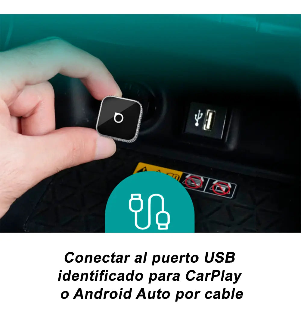 OTTOCAST Mini CP88 – Adaptador Inalámbrico CarPlay y Android Auto 2 en 1