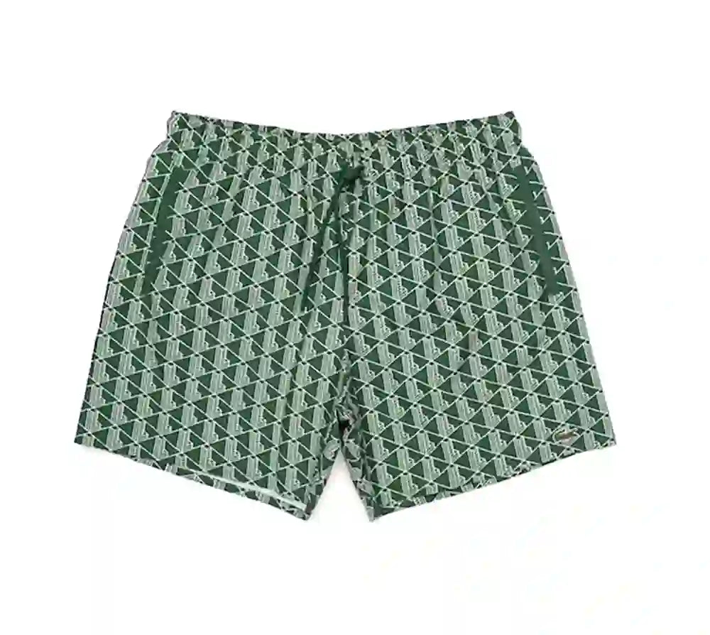 Traje de Baño Hombre Lacoste MH9292 – Verde Estampado Talla M
