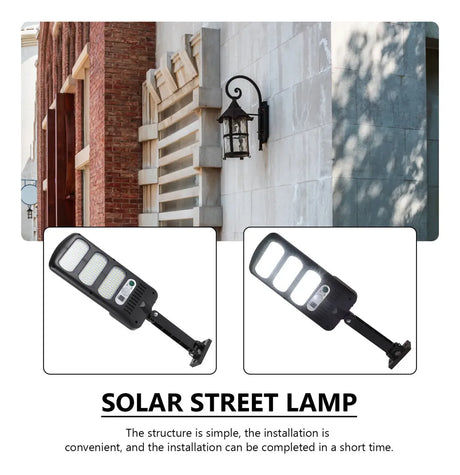 Lámpara Solar LED 213 LEDs Tipo Farola | Sensor de Movimiento | IP65 | Exterior
