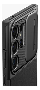 Funda Para Samsung S24 Ultra Spigen Optik Armor Híbrida Color Negro Liso