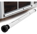 Barra de Seguridad Ajustable para Puertas Corredizas 17–50 Pulgadas – Blanca