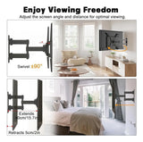 Soporte Pared Tv 14-55 Pulgadas 120 Grados Extendible