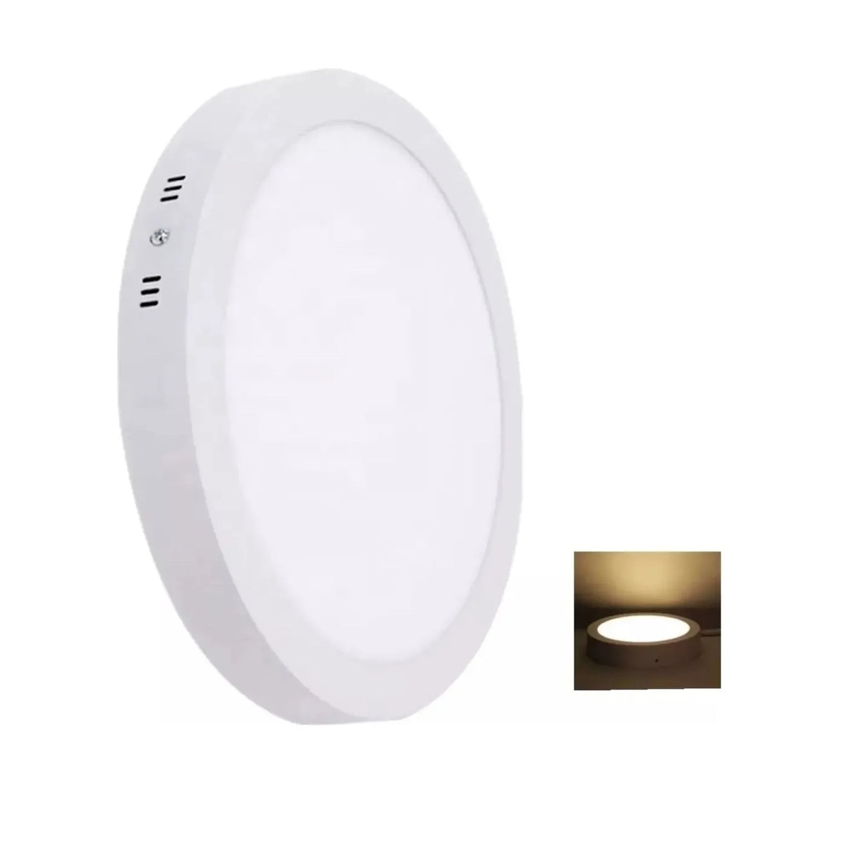 Foco Led Redondo Sobrepuesto 18 Watts Luz Calida – comprala.cl