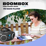 Reproductor Portátil Wiithink Bluetooth / Radio FM / CD / USB – Negro