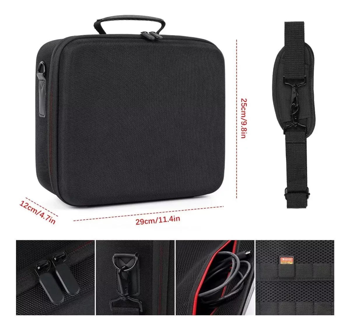 Maleta Funda Para Nintendo Switch Consola Correa De Hombro