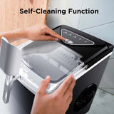 Máquina De Hielo De Encimera Silonn 26 Kg/24 H, 9 Cubitos