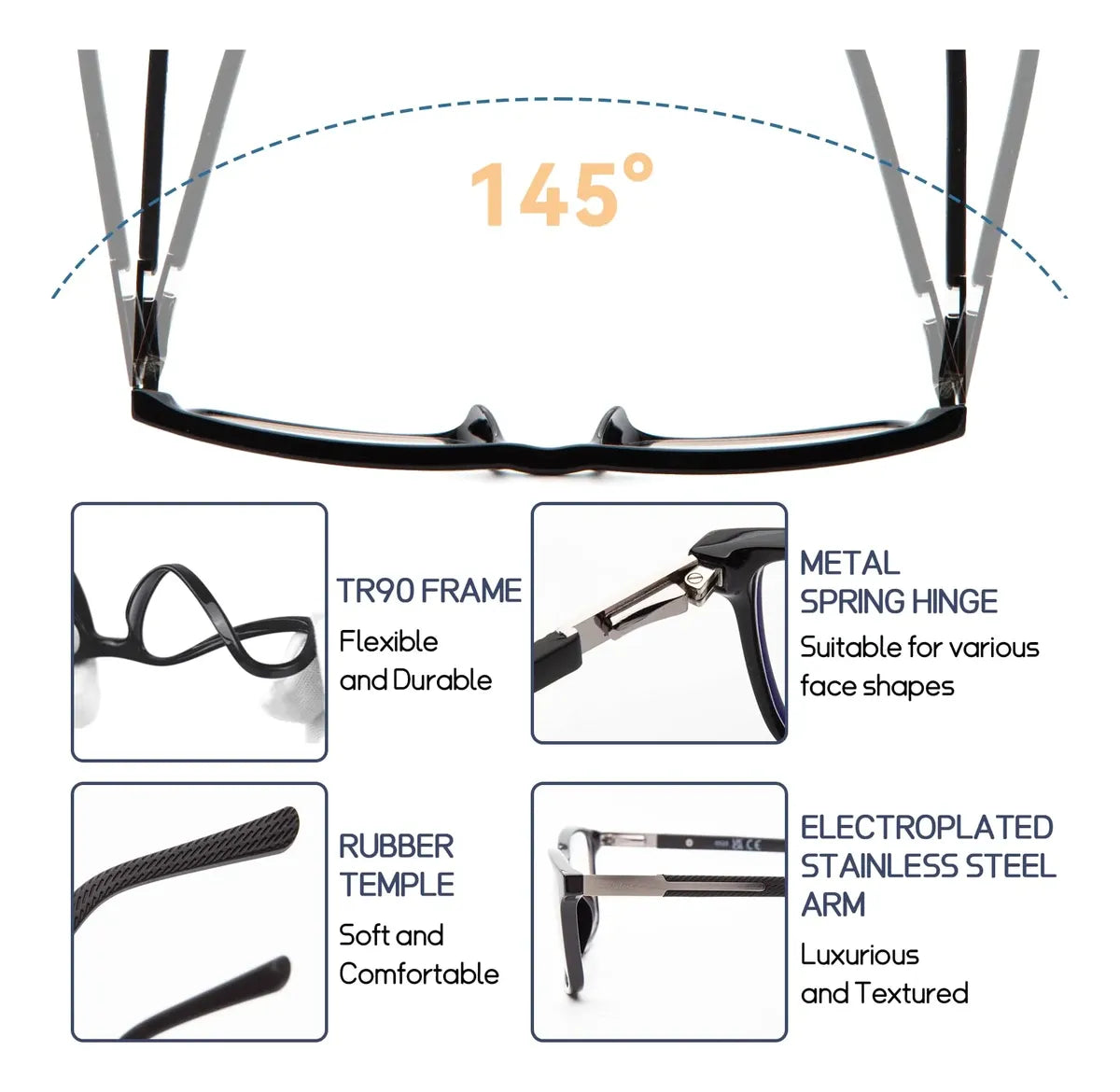 Gafas de Lectura Progresivas Multienfoque DEHOTRE +3.0 – Pack 2