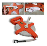 Huincha Cinta Metrica 100 Metros Para Medir Con Manilla