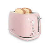 Tostadora Keenstone WT-330 2 Rebanadas – 6 Niveles, Ranuras Extra Anchas, Rosa 120V