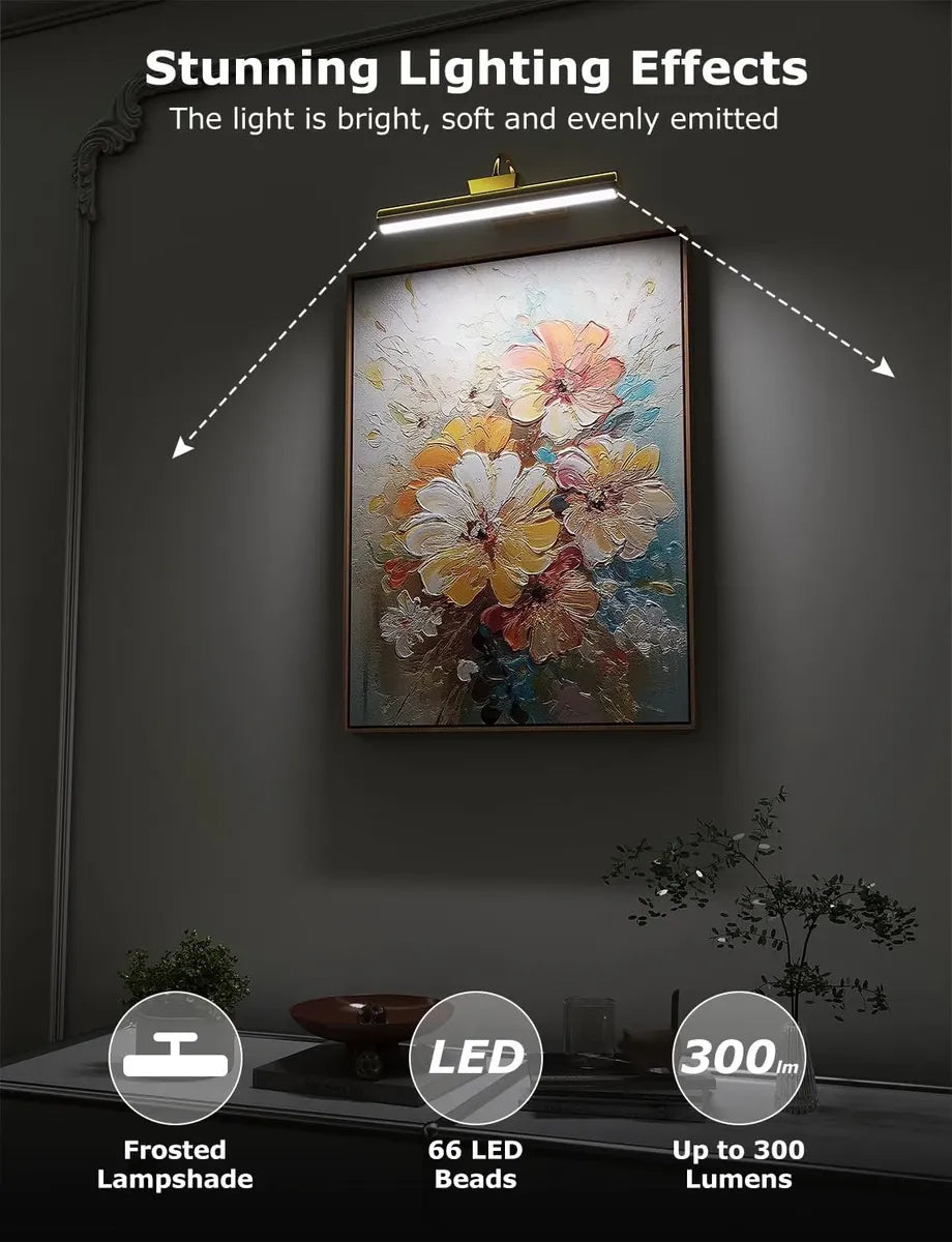 Luz Para Cuadros Skairipa A Batería 33cm Inalámbrica
