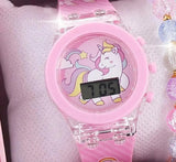 Reloj De Cuarzo Digital Para Niña Mas Pulsera