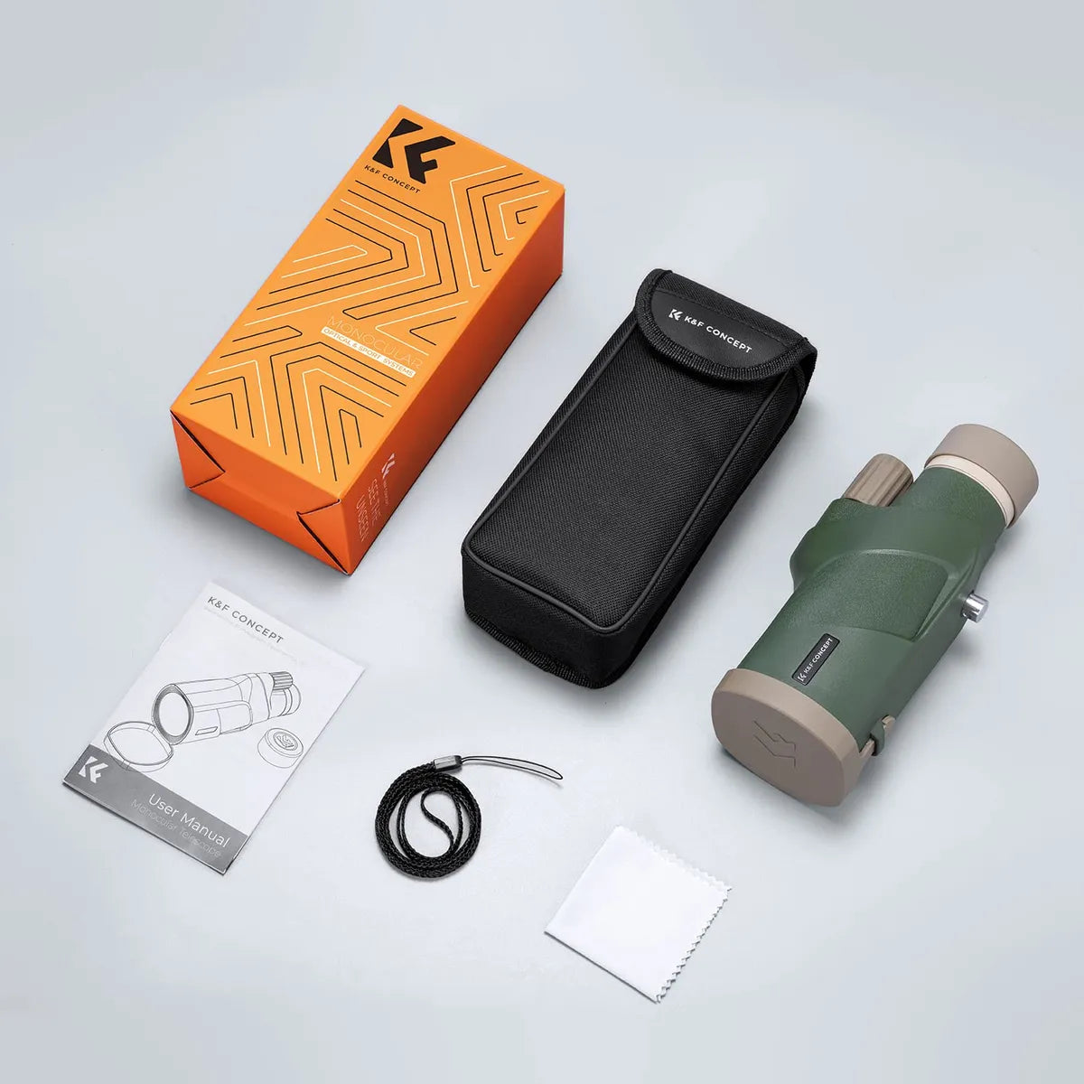 Telescopio Monocular K&f Concept Ip68 Impermeable 12x50 Hd