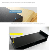 Soporte Monitor Con Estante Almacenamiento De 3 Niveles