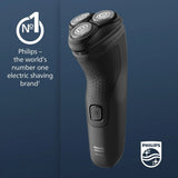 Afeitadora Eléctrica Philips Norelco Shaver 1100 Serie 1100 | Seco | 27 Cuchillas Autoafilables | Negro (110V)
