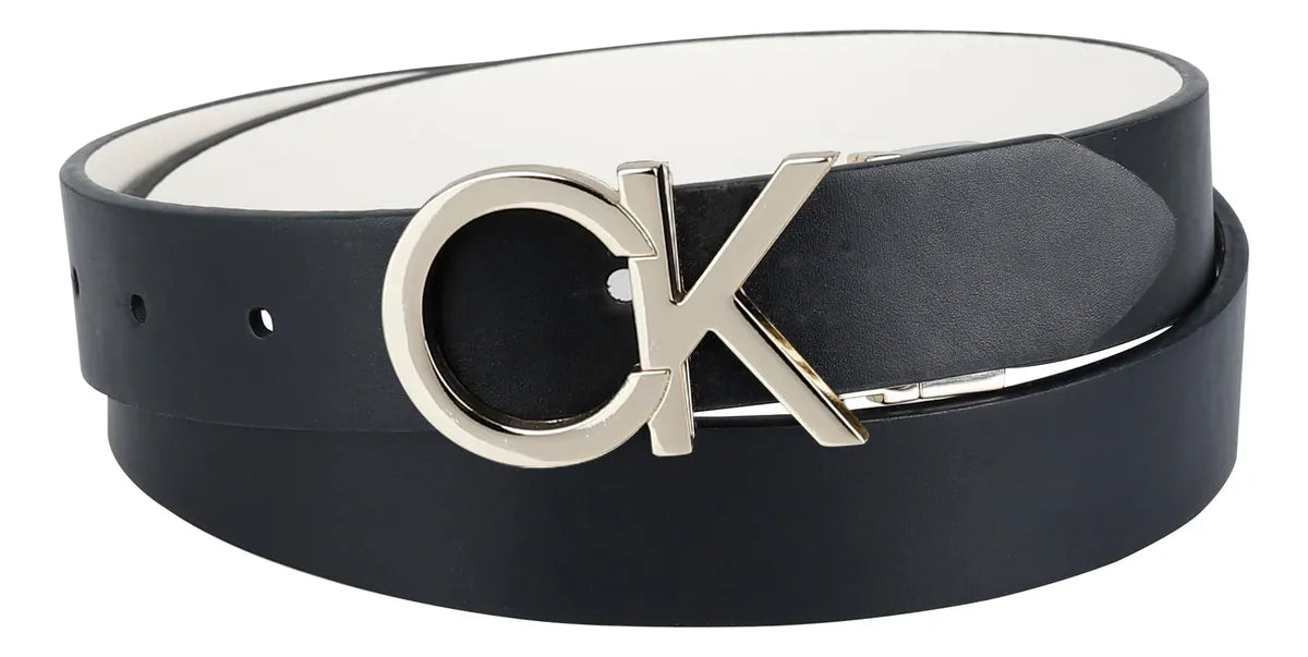 Cinturón Calvin Klein Con Hebilla Reversible Con Monograma CK
