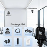 Cámara Ptz Tongveo Con Zoom Óptico 3x 1080p 60 Fps Hdmi Usb