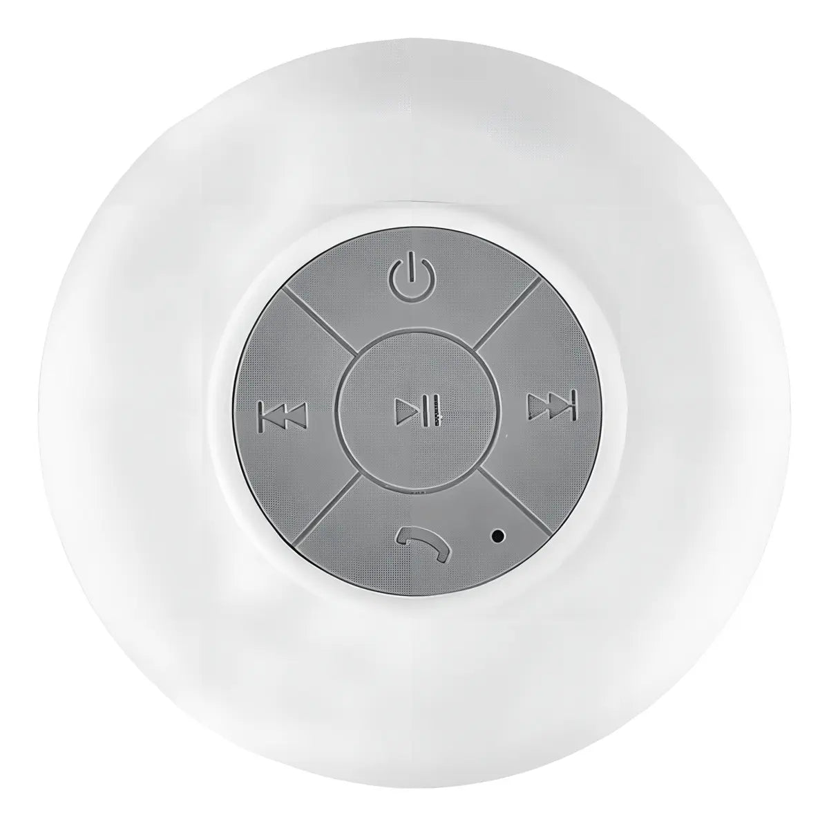 Parlante Bluetooth Portátil para Ducha Recargable Resistente al Agua Blanco
