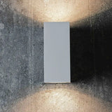 Aplique Lampara Muro Led Luz Doble Dicroico Exterior