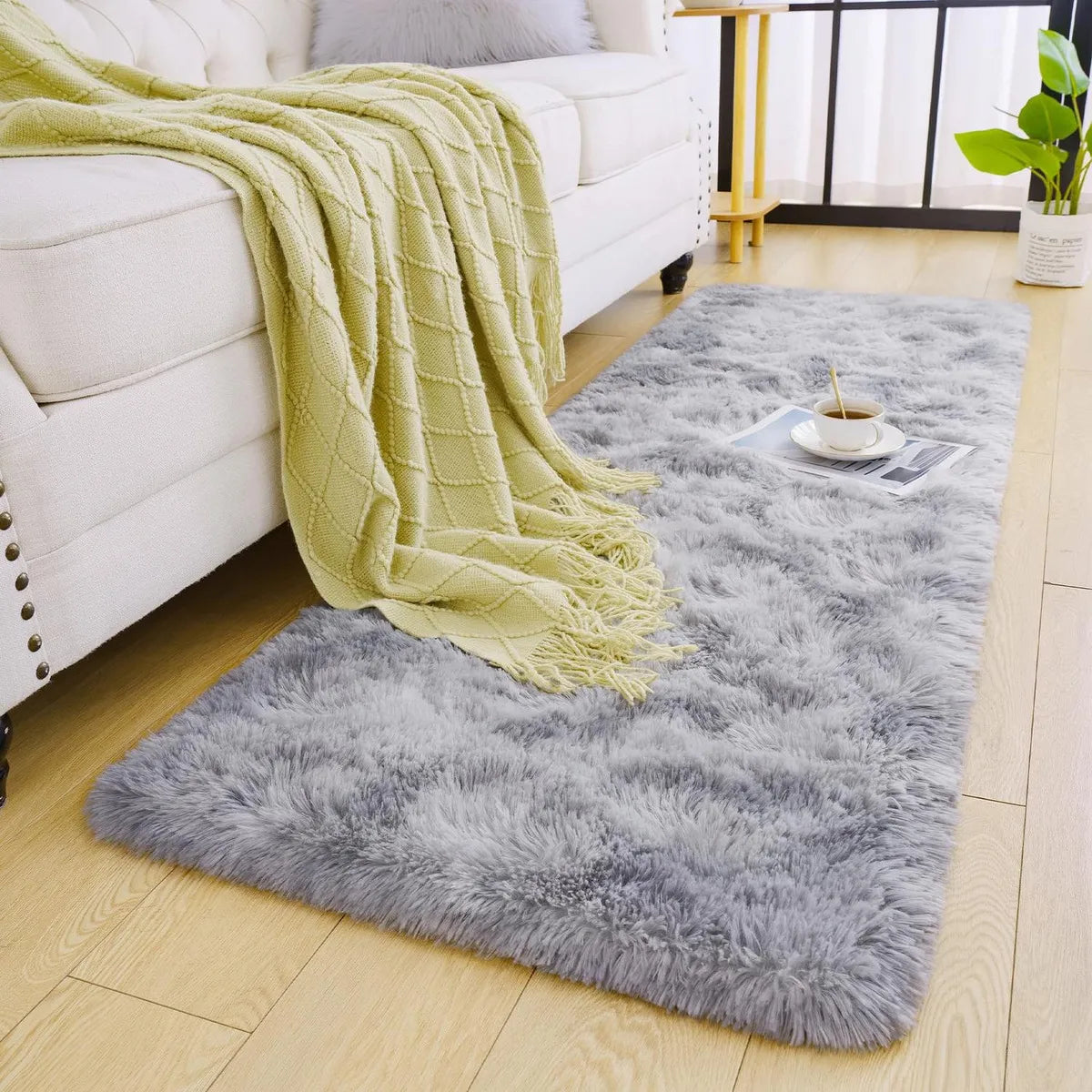 Alfombra Bajada De Cama Peluda 160x60cm 3cm Suave