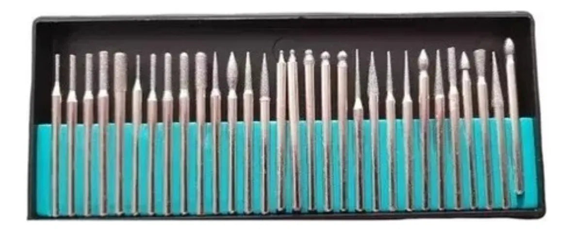 Juego Puntas O Brocas Diamantadas Para Dremel 30 Piezas