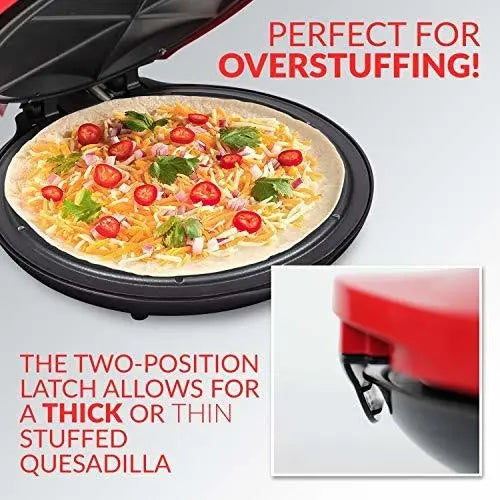 Máquina Eléctrica para Hacer Quesadillas Taco Tuesday Deluxe 10" – 6 Porciones – 120V