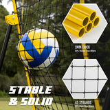 Red Rebounder de Voleibol Newbyinn 7 x 4 Pies