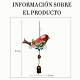 Colgante Jardín Colibrí Vidrio Y Cobre