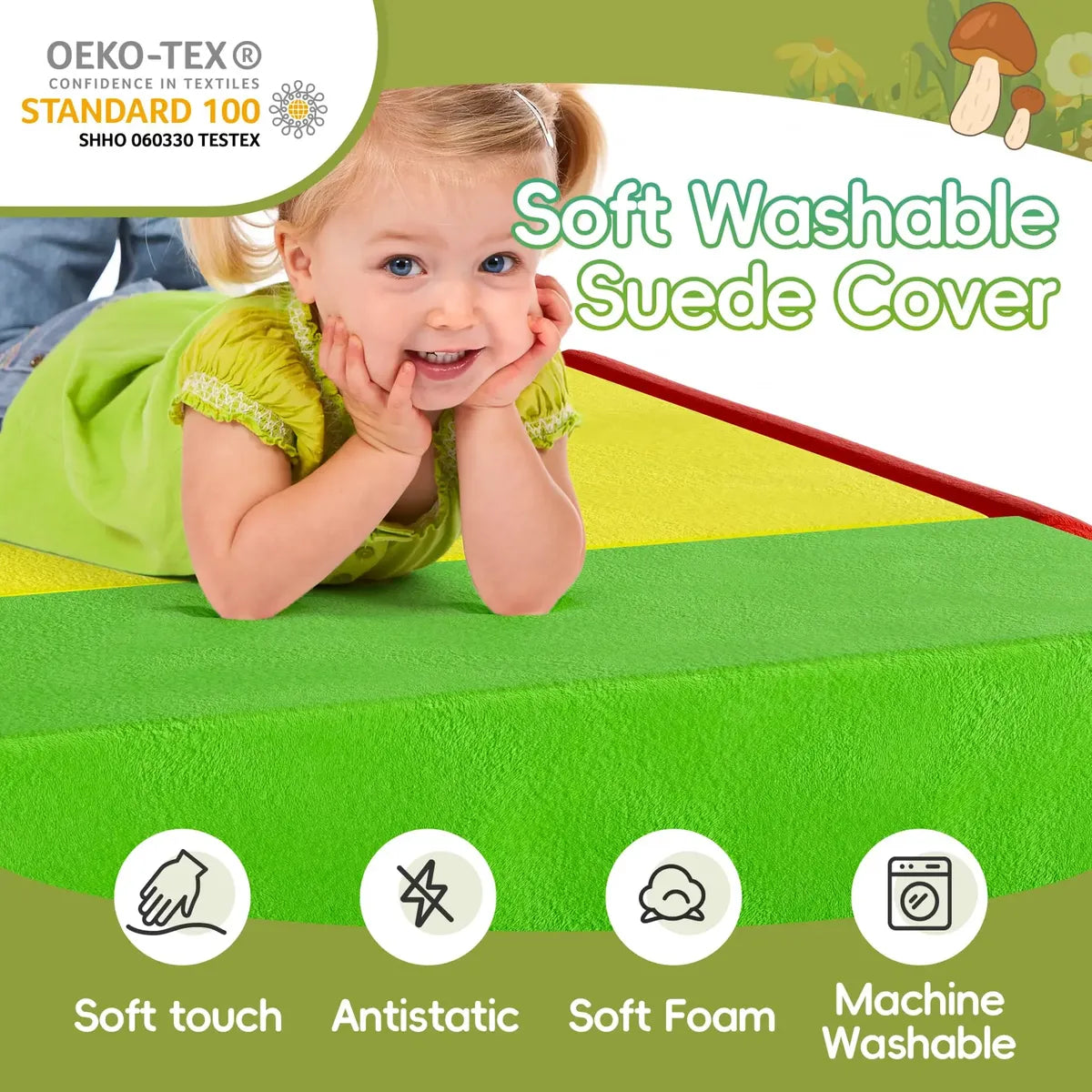 TOLEAD Set de Escalada de Espuma para Niños Pequeños – Climb & Crawl Indoor