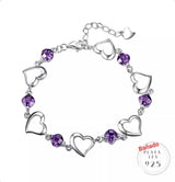 Reloj Analogo Stitch + Pulsera Baño Plata 925 Lila Dorado Blanco Con Diseño