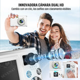 Video Cámara Digital 4k Fhd Cámara Dual Autoenfoque Selfies