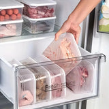 Organizador Refrigerador 8 Contenedores Herméticos 1200ml Blanco