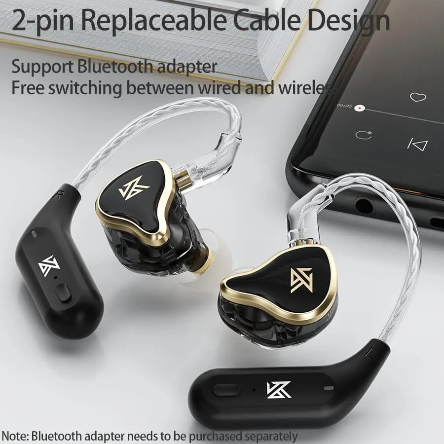 Auriculares In-Ear KZ Acoustics ZAS Híbridos de 16 Drivers con Cable Desmontable