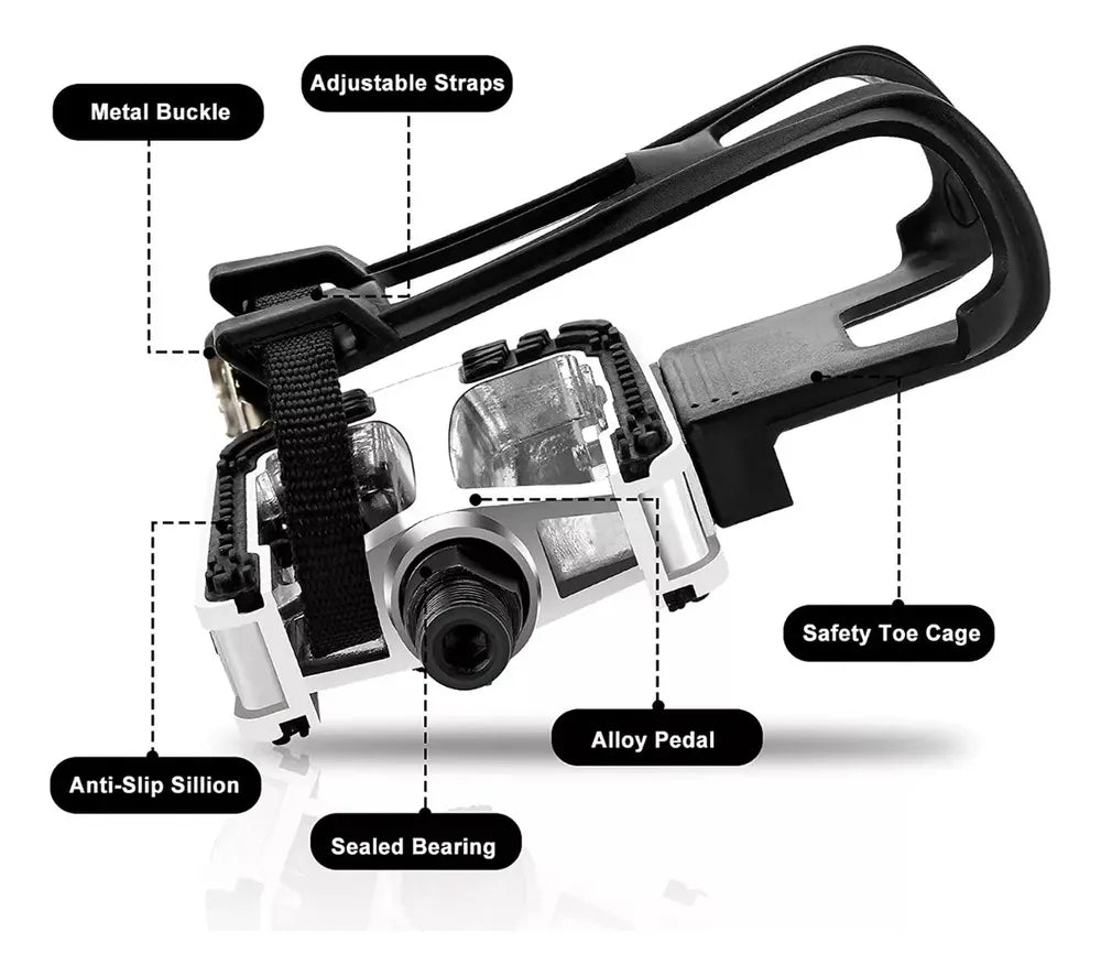 Pedales Spd Para Bicicleta De Spinning Con Jaulas Para Pedal