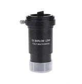 Lente Barlow 5X para telescopios - Multicapa de 1,25 pulgadas con rosca M42