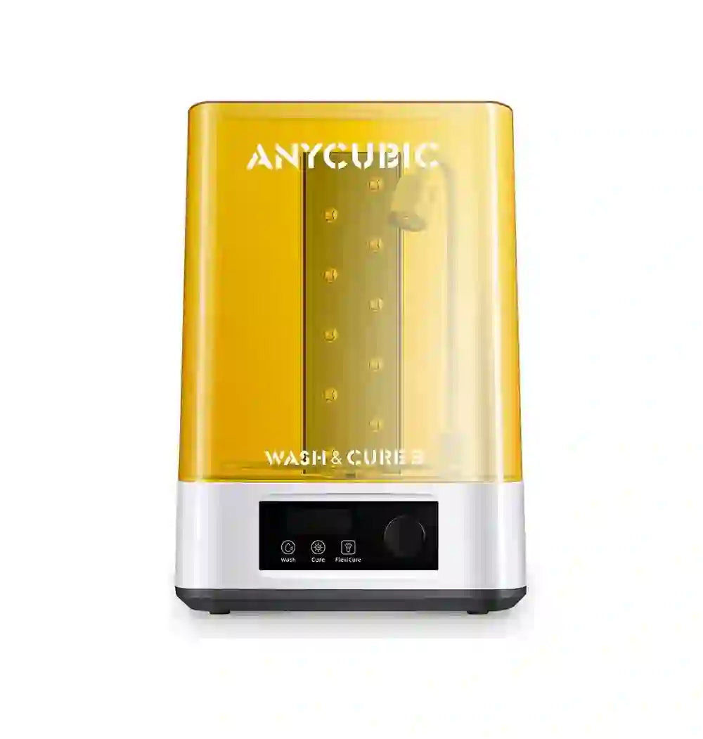 3D Anycubic 3.0 wash & cure color amarillo con tecnología de impresión FDM