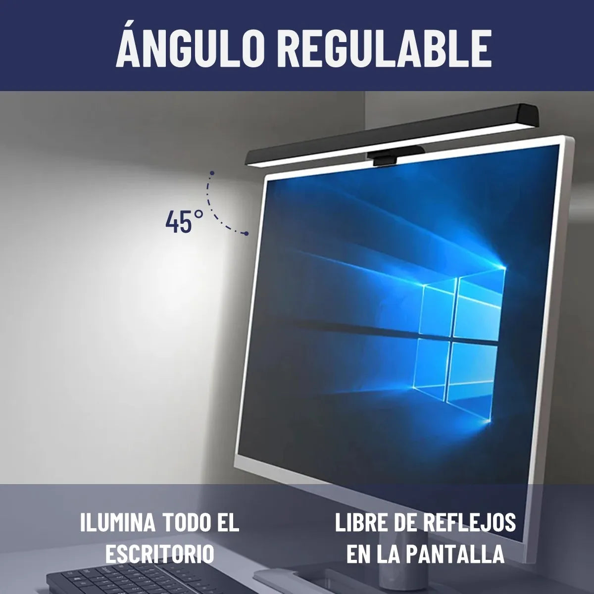 Barra De Luz Led Monitor Maxwell Lampara Escritorio Notebook