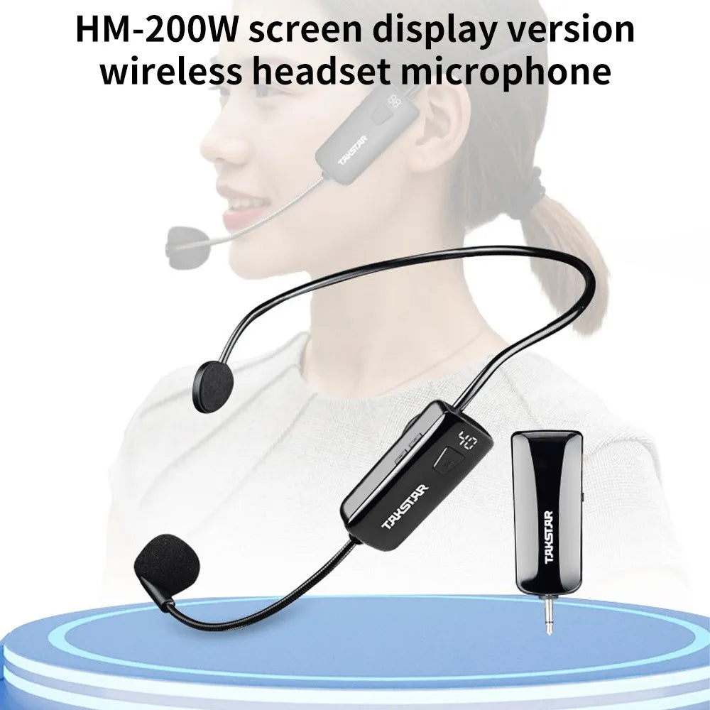Micrófono Inalámbrico De Diadema Con Pantalla De Visualización