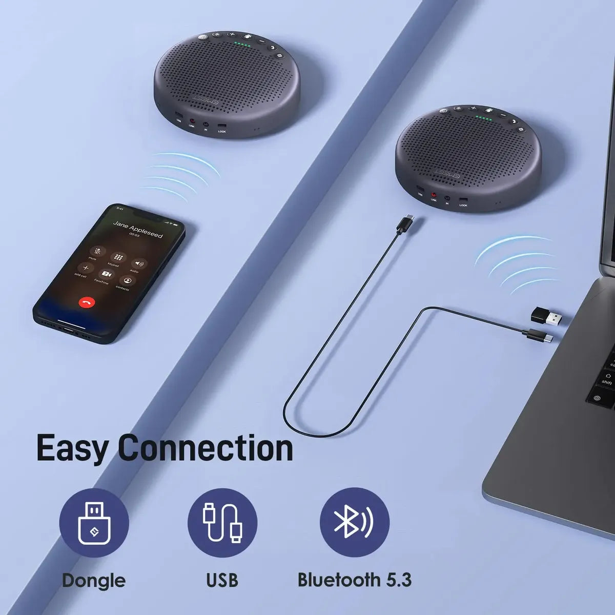Altavoz y Micrófono de Conferencia EMEET Luna Plus 2025