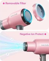 Xw Wavytalk Secador De Pelo Iónico Profesional Con Difusor 110V