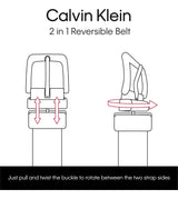 Cinturón Calvin Klein Con Hebilla Reversible Con Monograma CK
