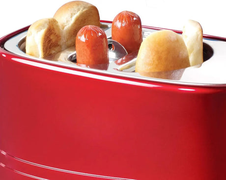 Tostadora De Pan Y Salchichas Nostalgia Retro, 4 Ranuras