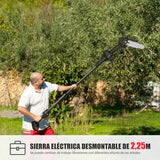 Minisierra Pértiga Ajustable 2 En 1 / 2,25 M + 2 Baterías