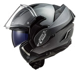 Casco Ls2 Valiant Ii Modular De Titanio Mate, Tamaño XS