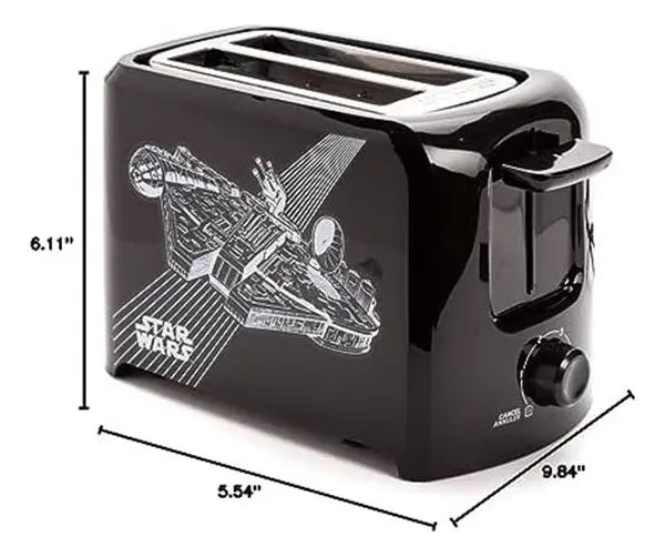 Tostadora De 2 Rebanadas Star Wars Lsw-21cn, Negra 120V