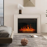 Inserto para Chimenea Eléctrica 18" con Control Remoto | Efecto Llama LED | Empotrable 120V