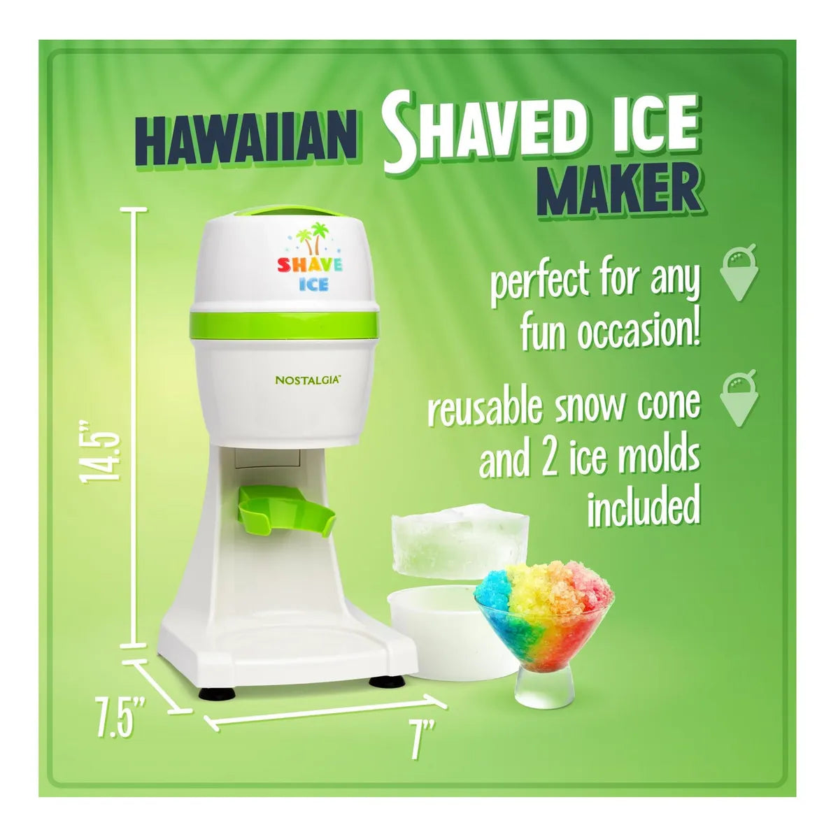 Nostalgia Máquina Eléctrica Para Hielo, Diseño Retro