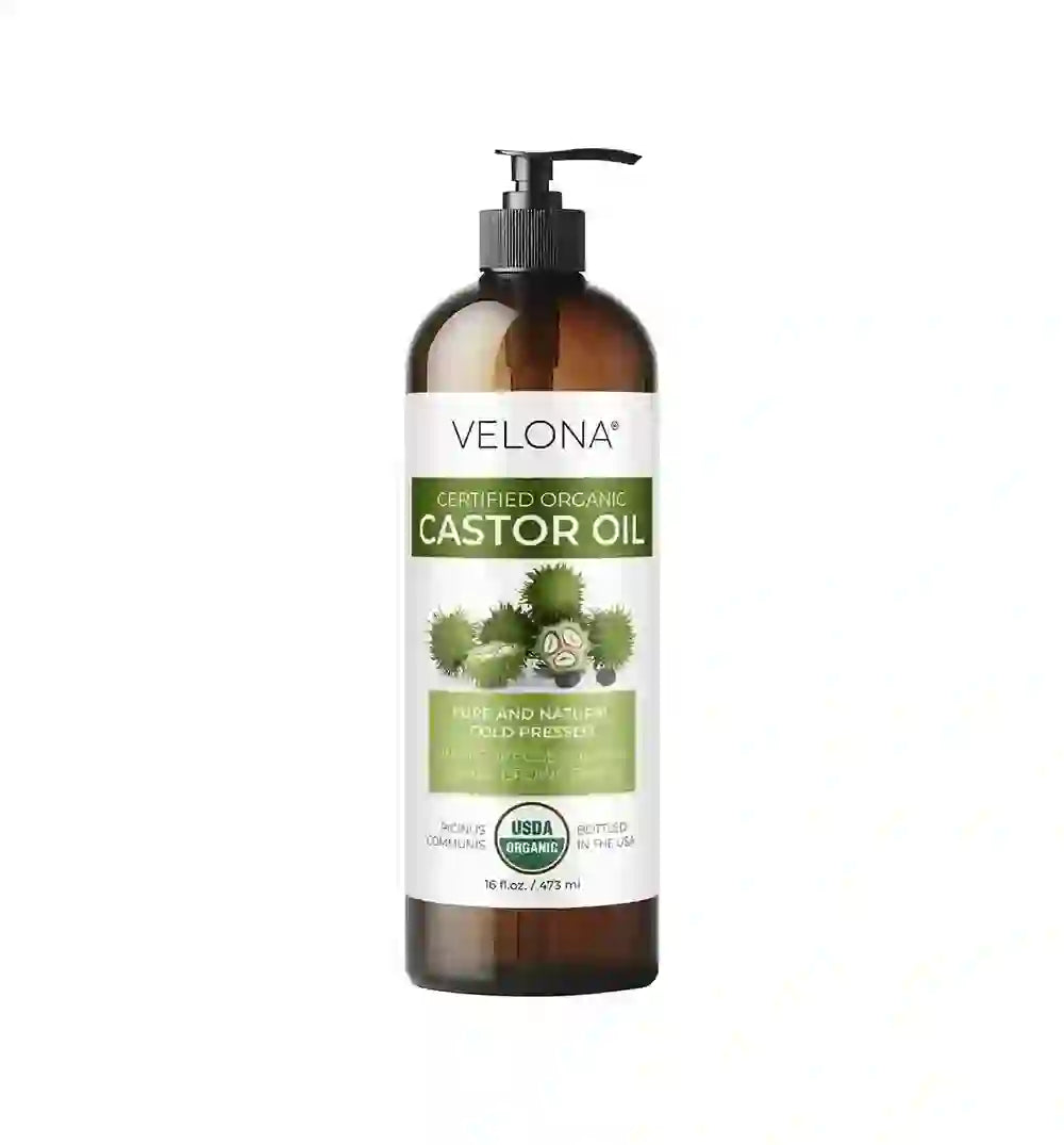 Aceite de ricino orgánico certificado por la USDA Velona, 473 ml