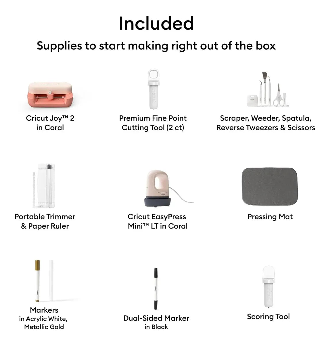 Cricut Joy 2 Ultimate Bundle Coral 2012210 – Máquina de Corte + EasyPress Mini LT