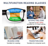 Gafas de Lectura Progresivas Multienfoque DEHOTRE +3.0 – Pack 2