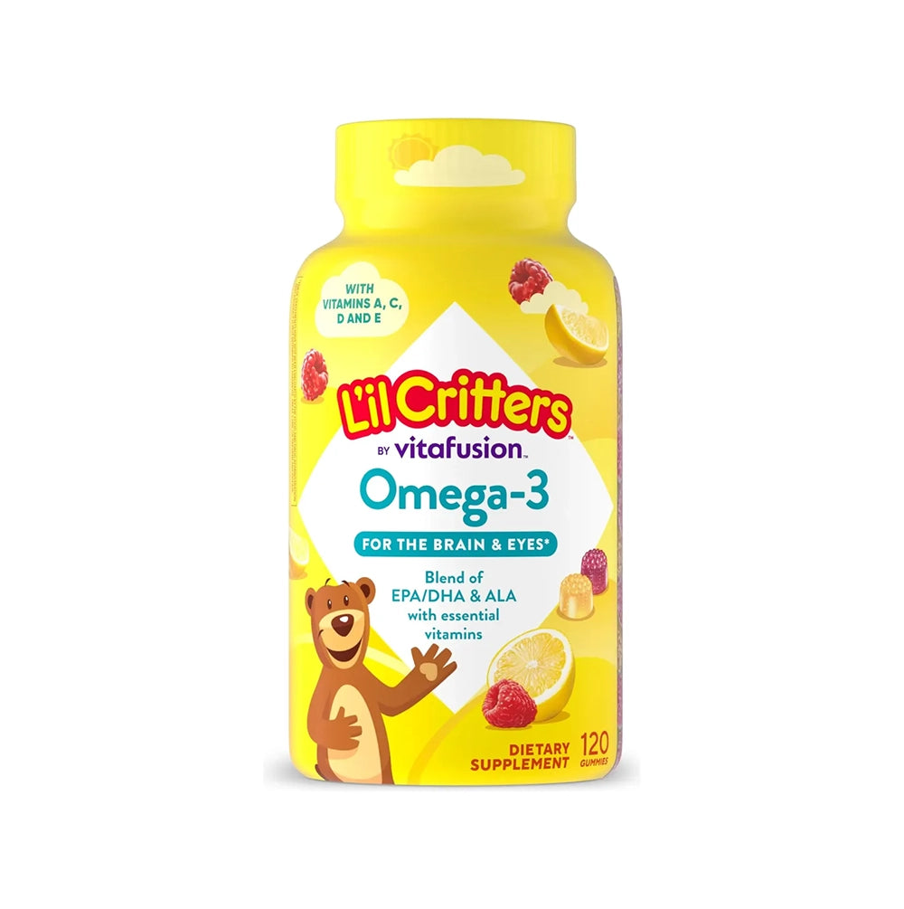 Gomitas de Omega-3 L'il Critters – 120 Unidades – EPA, DHA y ALA